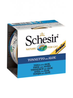 Schesir Gato Sénior Atum com Aloé em Gelatina 85GR
